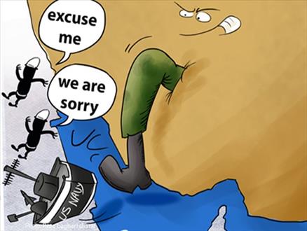 عذرخواهی آمریکایی ها از ایران/ کارتون