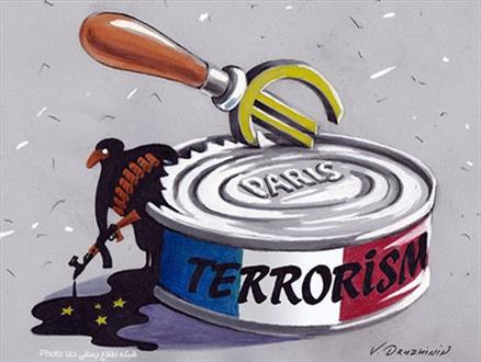 مجموعه کاریکاتورها در مورد حوادث پاریس/چاقویی که دسته خود را برید+کارتون