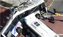 برخورد مرگبار دو اتوبوس در نیوجرسی+عکس