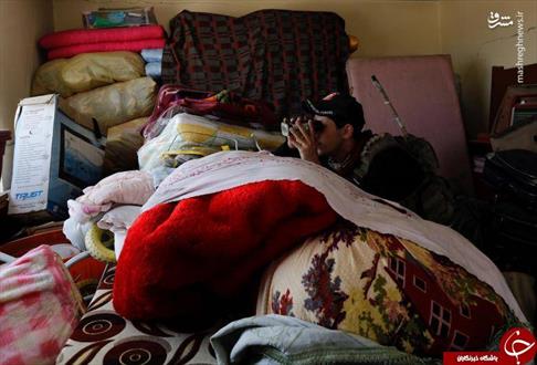 کمین سرباز عراقی پشت رختخواب؟+عکس 