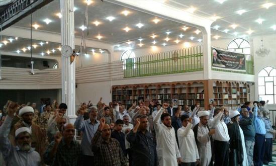 تظاهرات اعتراض آمیز مردم شهرستان خاش بر علیه جنایات در مسجد الاقصی و میانمار + تصاوير
