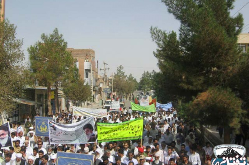 راهپیمایی دشمن‌شکن ۲۲ بهمن در خاش آغاز شد