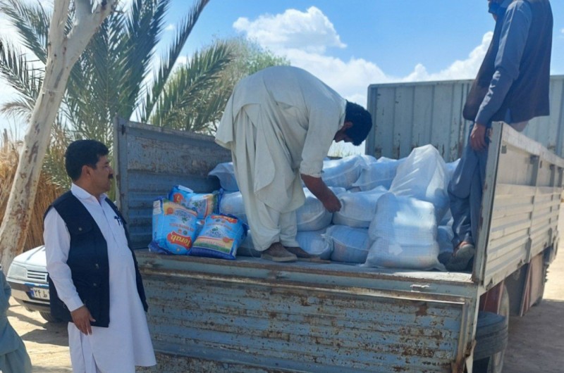 توزیع 1000 کیسه برنج در بین نیازمندان